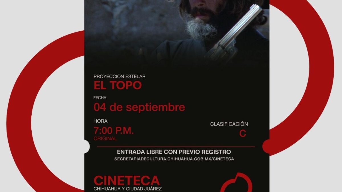 Cinetecas de Juárez y Chihuahua inician cartelera de septiembre con 'El Topo'