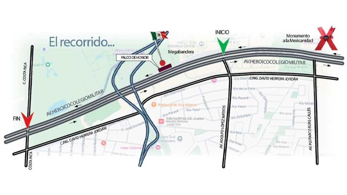 Cambian ruta del desfile del 16 de septiembre en Juárez por encharcamientos