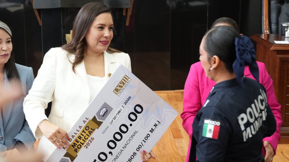 Congreso reconoce a cuatro policías de Juárez con la Medalla al Mérito Policial 2026