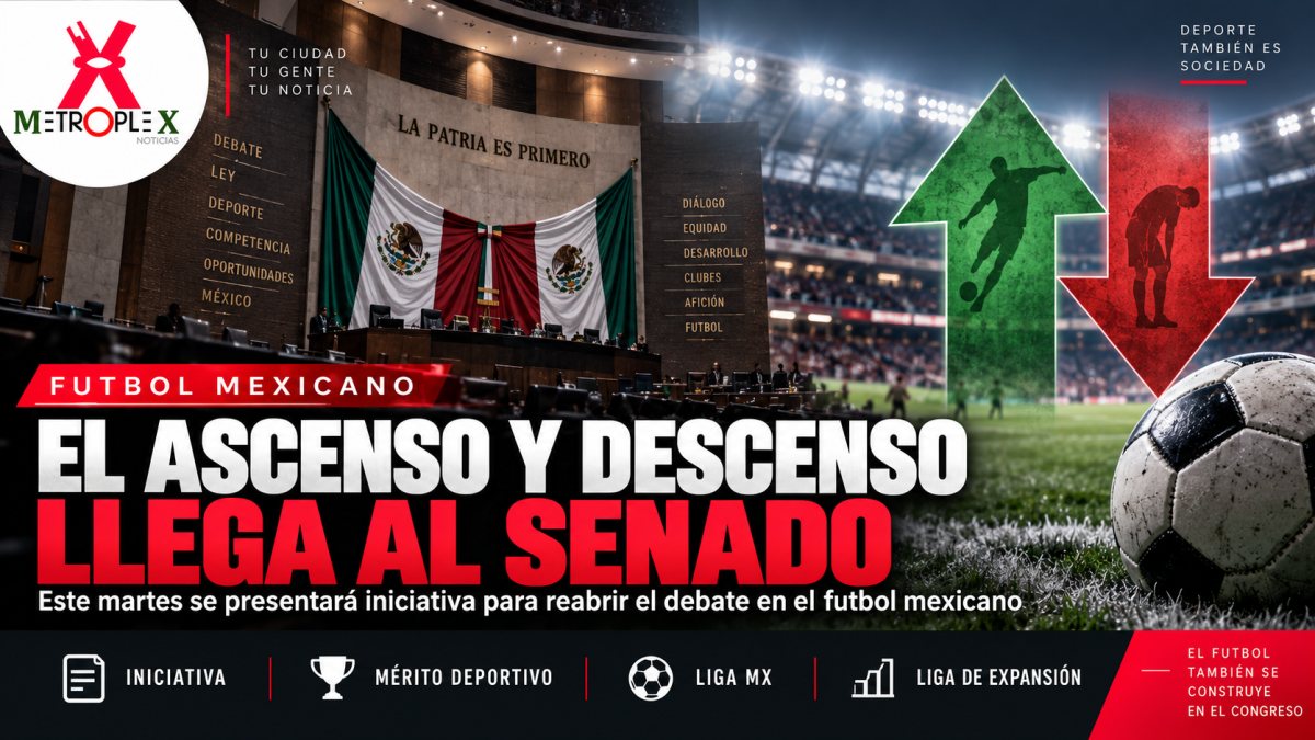 Senado llevará este martes al Pleno iniciativa sobre ascenso y descenso en el futbol mexicano