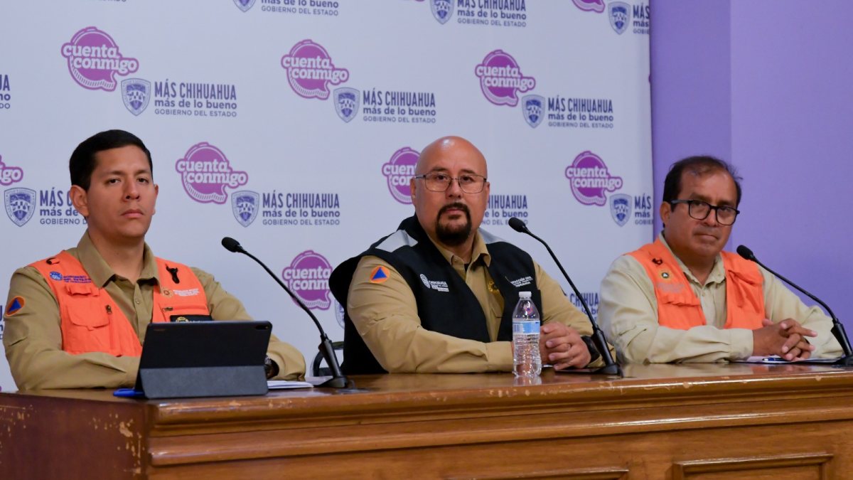 Protección Civil de Chihuahua reporta incidencias por lluvias y mantiene monitoreo estatal