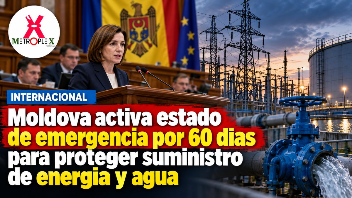 Moldova activa estado de emergencia por 60 días para proteger suministro de energía y agua