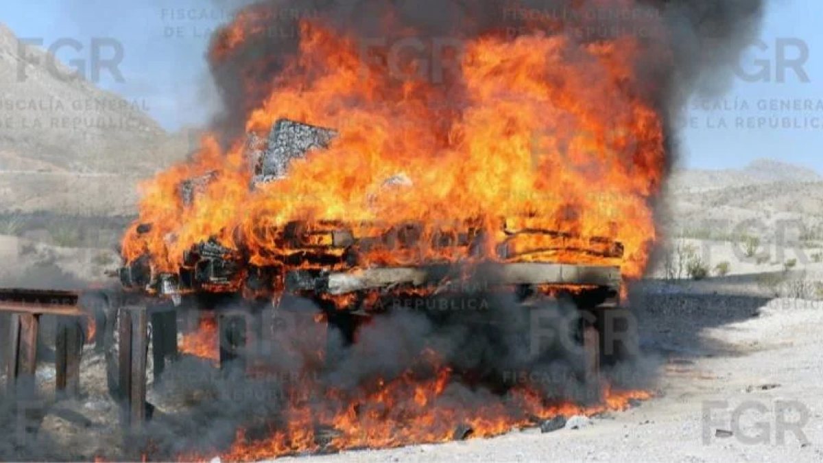 FGR destruye más de 371 kilos de narcóticos asegurados en Chihuahua