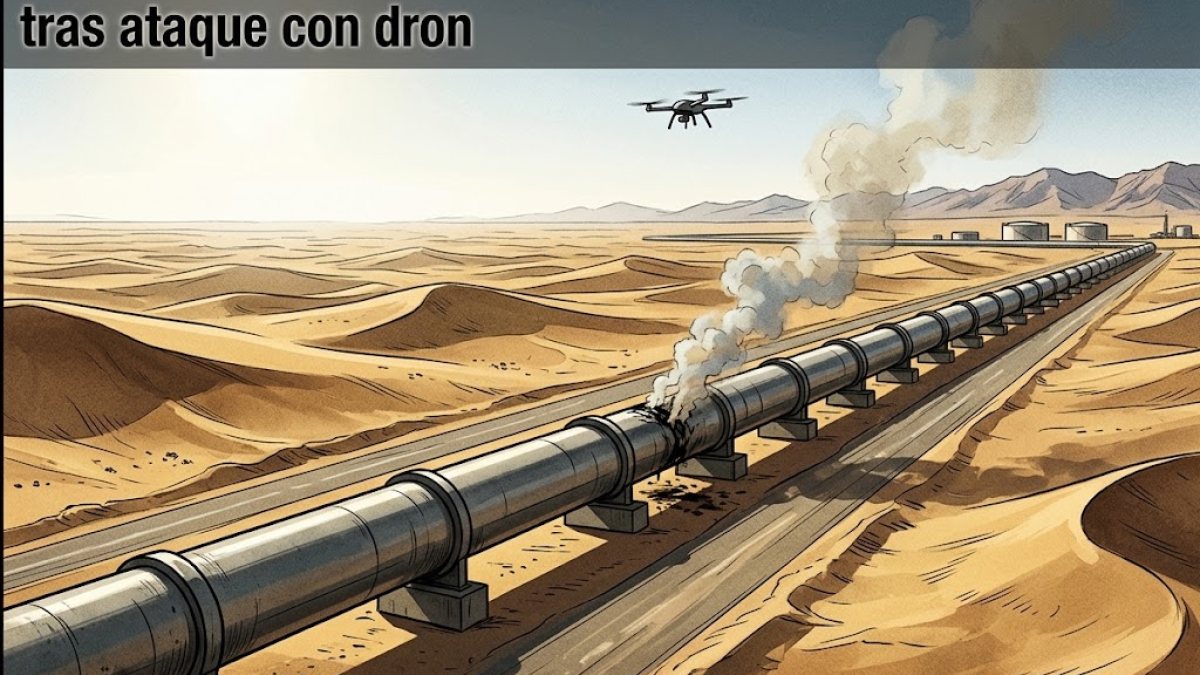 Arabia Saudita cierra temporalmente oleoducto clave tras ataque con dron