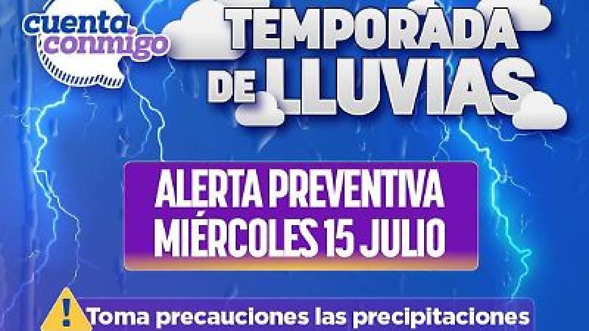 Chihuahua activa alerta por lluvias y pide extremar precauciones en el inicio de las fiestas patrias