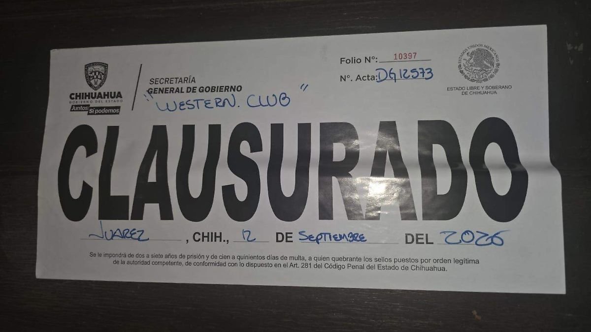 Ocho establecimientos de Ciudad Juárez fueron clausurados tras operativo estatal de alcoholes