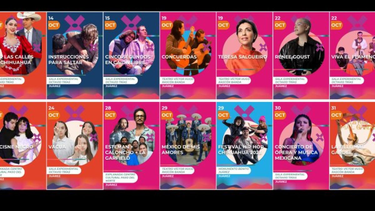 FICH y FAN llevarán a Juárez conciertos, teatro y arte con más de 100 creadores chihuahuenses