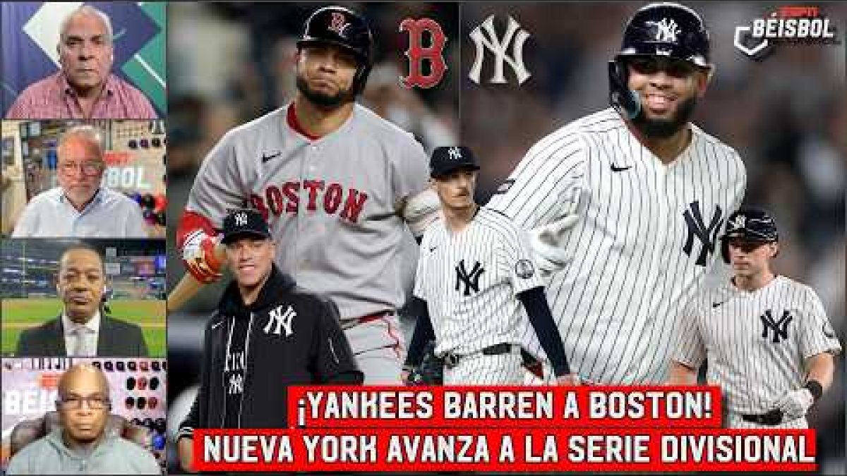 Yankees barren a Boston y avanzan a la Serie Divisional de la Liga Americana