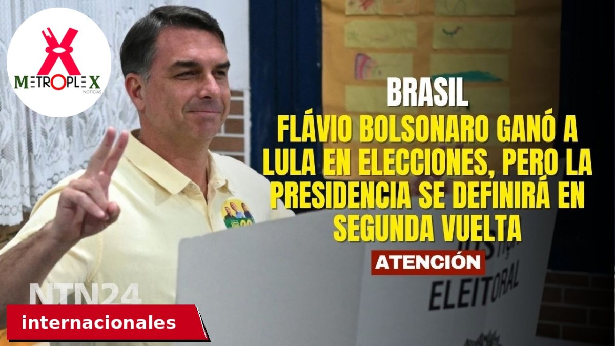 Brasil irá a segunda vuelta: Flávio Bolsonaro obtiene 47% y Lula 45%