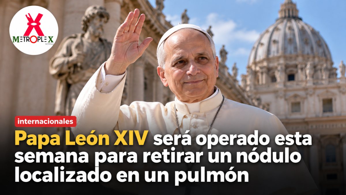 Papa León XIV será operado esta semana para retirar un nódulo localizado en un pulmón