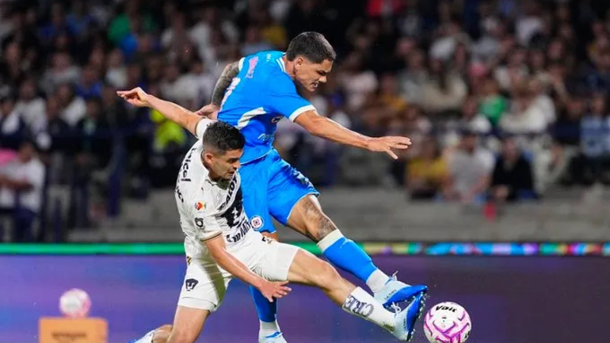 Pumas y Cruz Azul empatan 3-3 en un cierre de seis goles para la Jornada 11 de Liga MX
