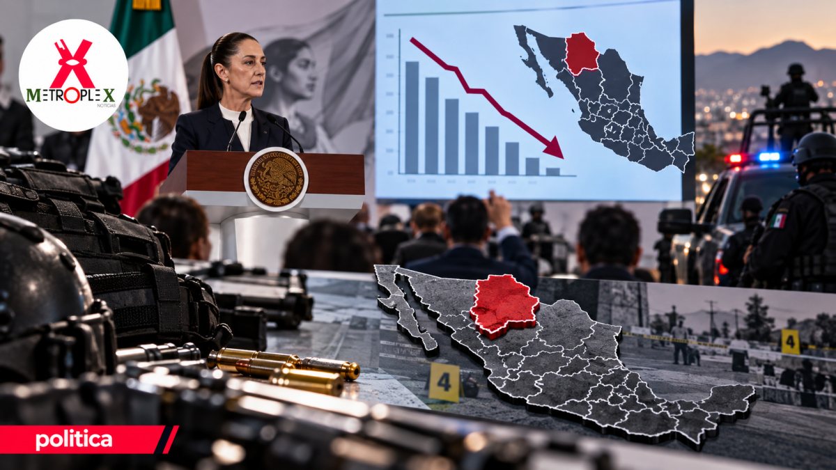 Gobierno reporta caída de 52% en homicidios diarios desde 2024; Chihuahua sigue entre los estados con más casos
