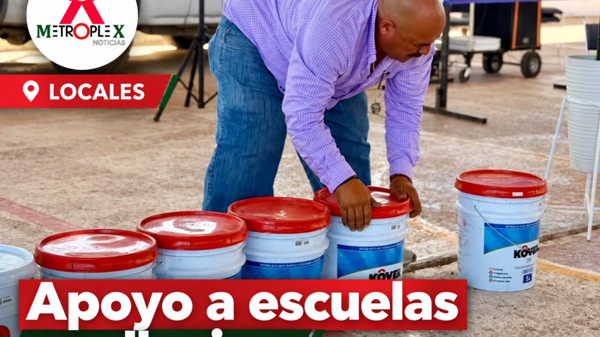 Educación entrega materiales a escuelas de Juárez dañadas por lluvias y ampliará atención a 65 planteles