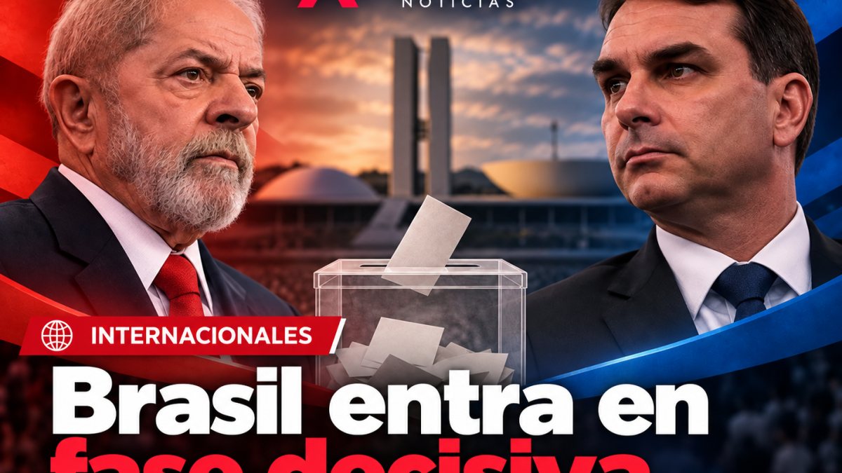 Elección presidencial de Brasil entra en fase decisiva con empate técnico entre Lula y Flávio Bolsonaro
