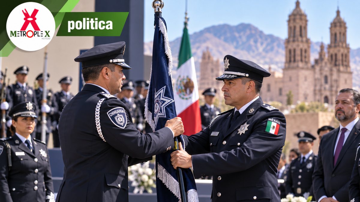 Luis Aguirre recibe mando de Seguridad Pública de Chihuahua