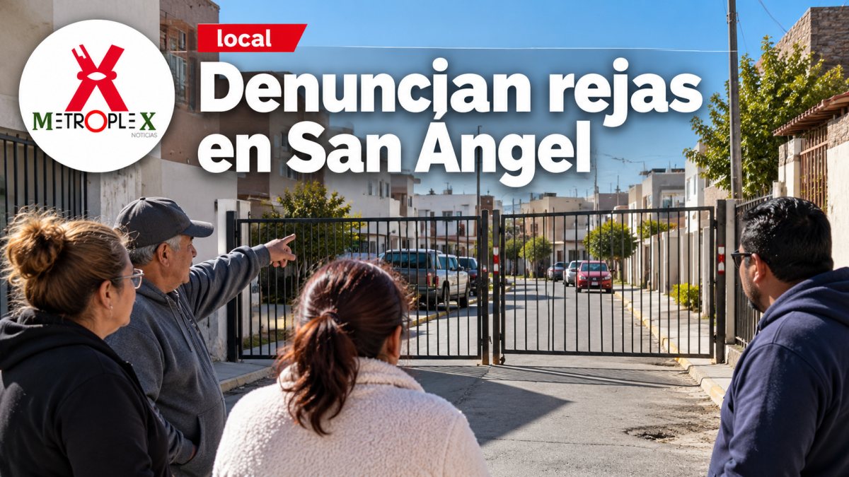 Vecinos de San Ángel denuncian cierres de calles por rejas en Juárez