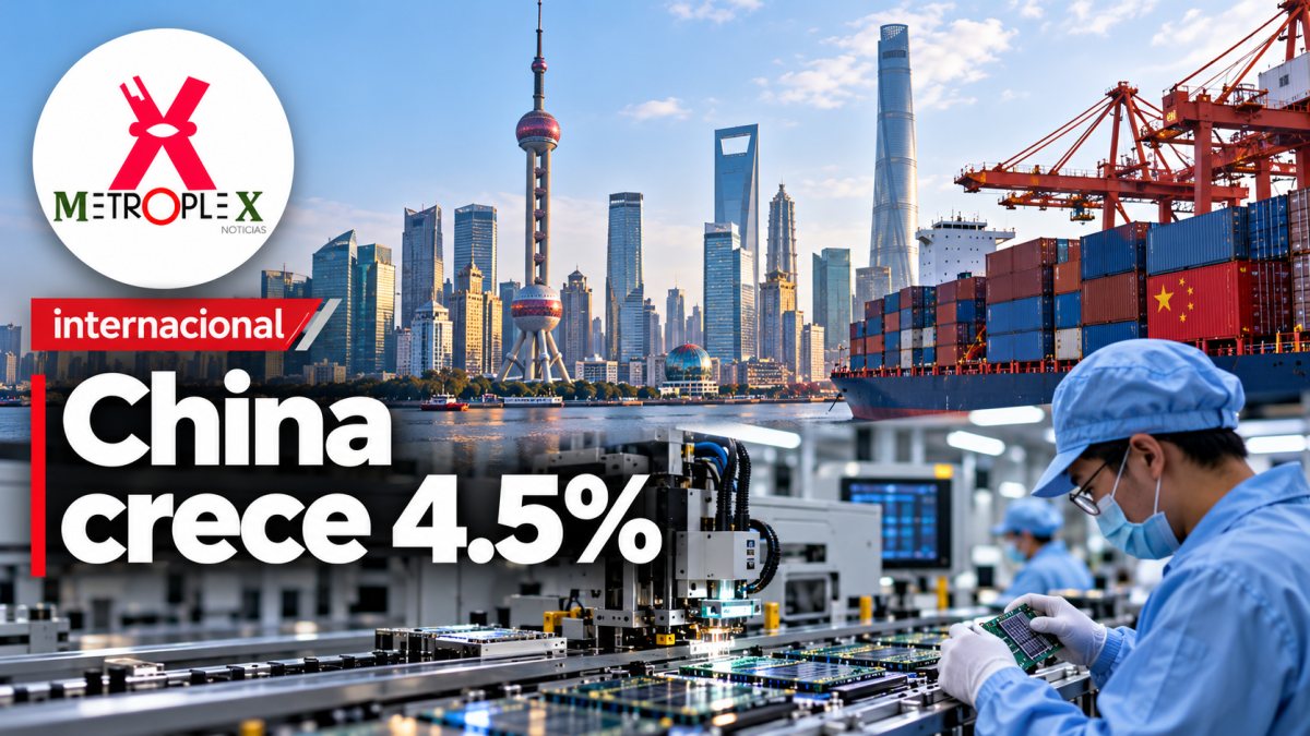 Economía china crece 4.5% en tercer trimestre, impulsada por exportaciones tecnológicas