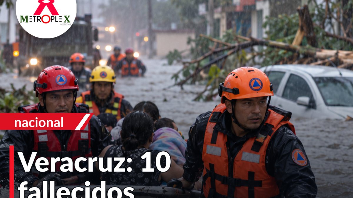 Veracruz reporta diez fallecidos durante temporal y mantiene suspensión de clases