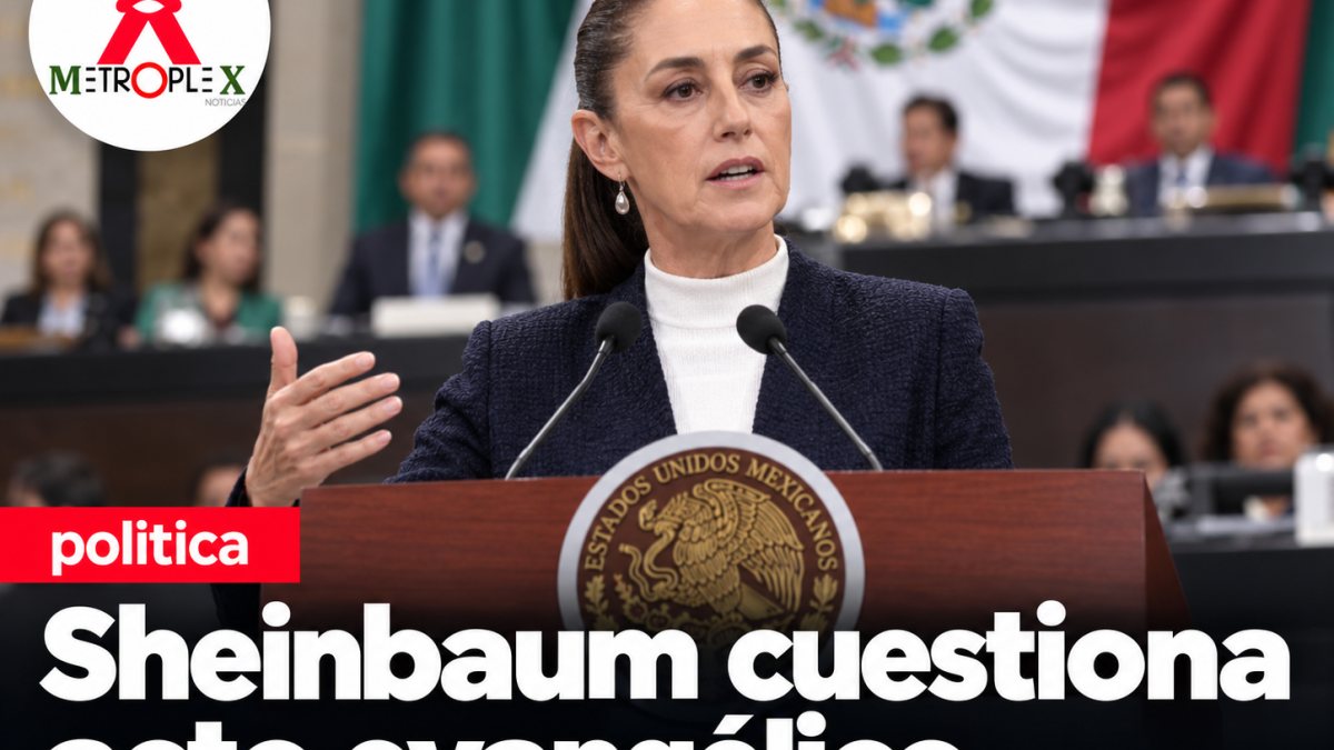 Sheinbaum cuestiona evento de asociación evangélica realizado en San Lázaro