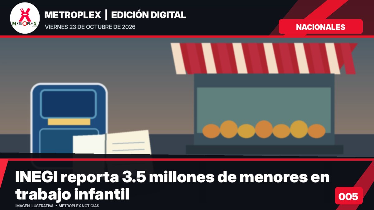 INEGI: 3.5 millones de menores se encuentran en situación de trabajo infantil en México