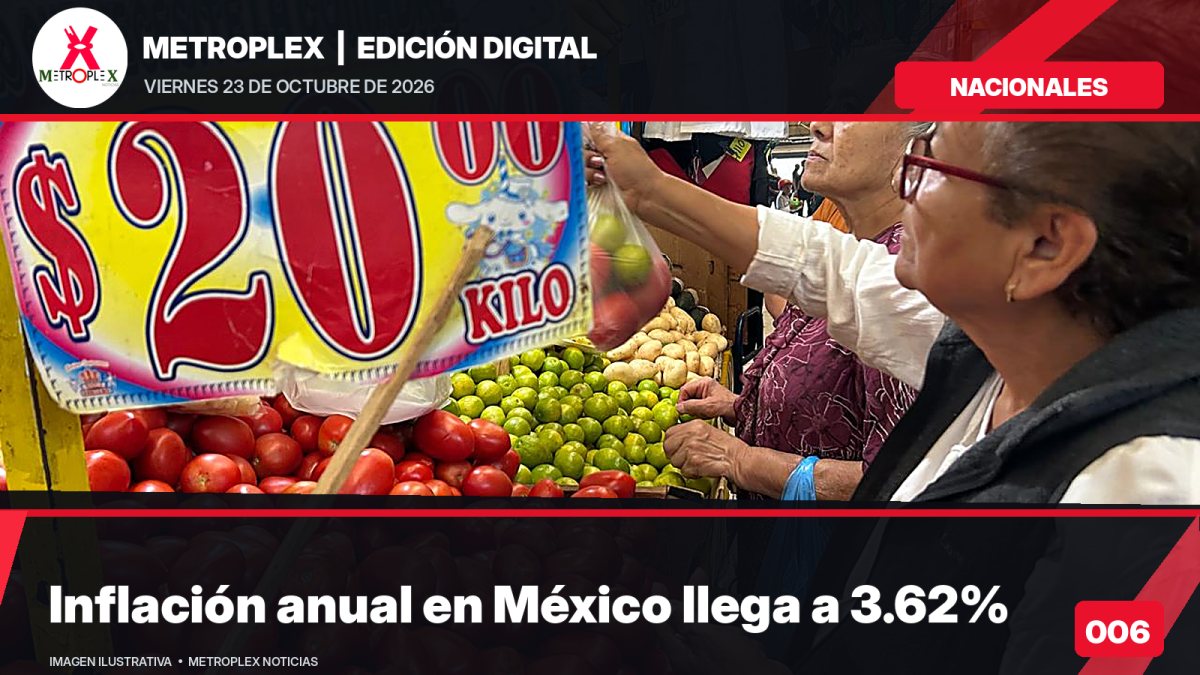 Inflación en México llega a 3.62% anual en la primera quincena de octubre
