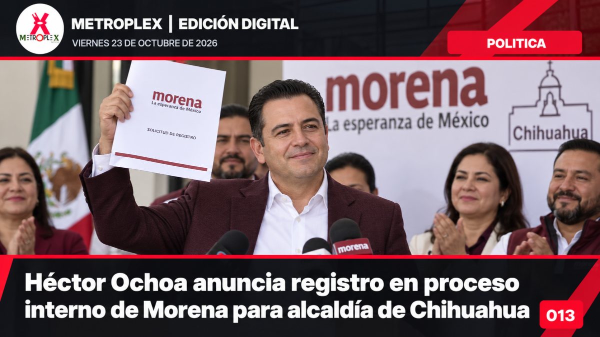 Héctor Ochoa anuncia registro en proceso interno de Morena para alcaldía de Chihuahua